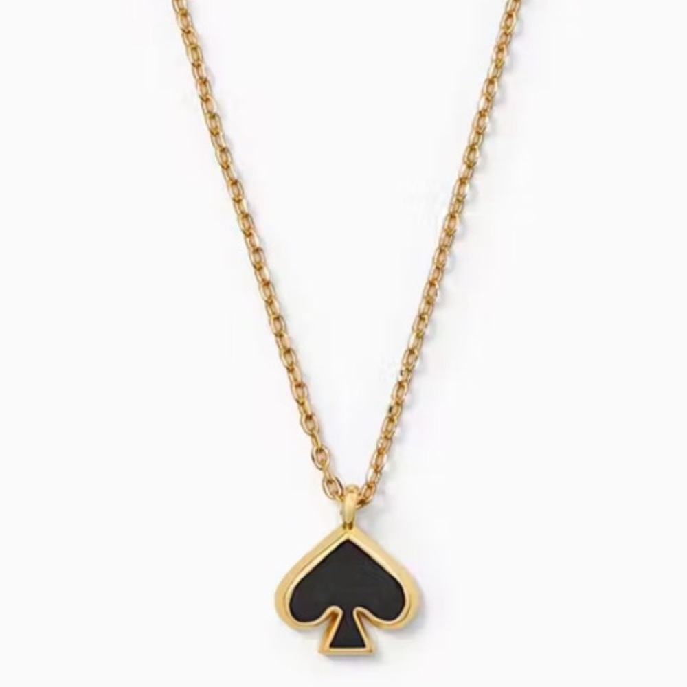 $69 Kate Spade everyday spade enamel mini pendant black - Picture 7 of 7